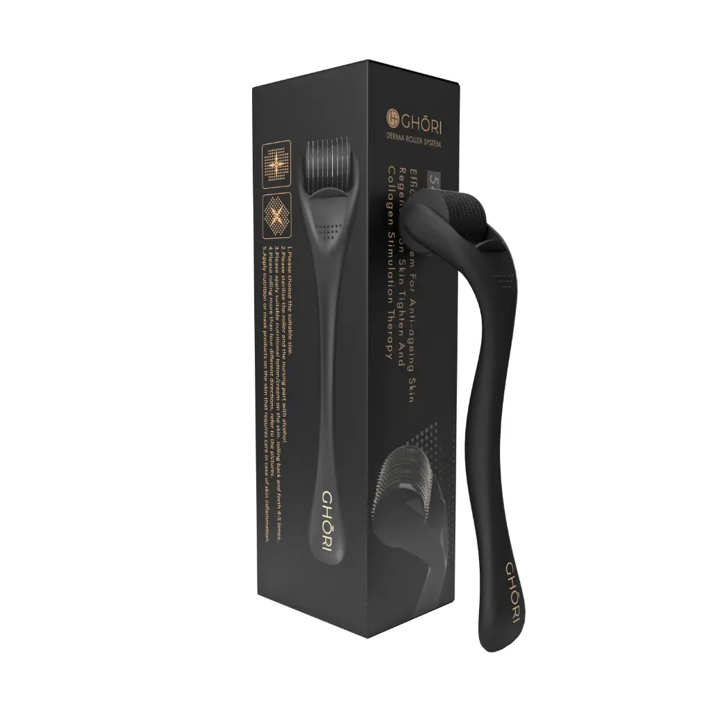 Ghori® Derma Roller for Hair Growth – Scalp Microneedling Tool for Men & Women – Boosts Hair Regrowth, Improves Absorption of Neo Hair Lotion® – Premium Titanium Needles