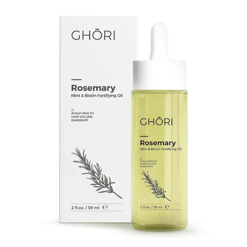 Ghori® Rosemary Mint & Biotin Oil | Anti‑Hairfall, Natural Hair Growth,  Volume & Scalp Health